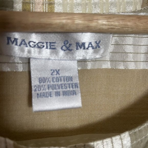 Maggie & Max 2x Button Down Blouse - Picture 6 of 7